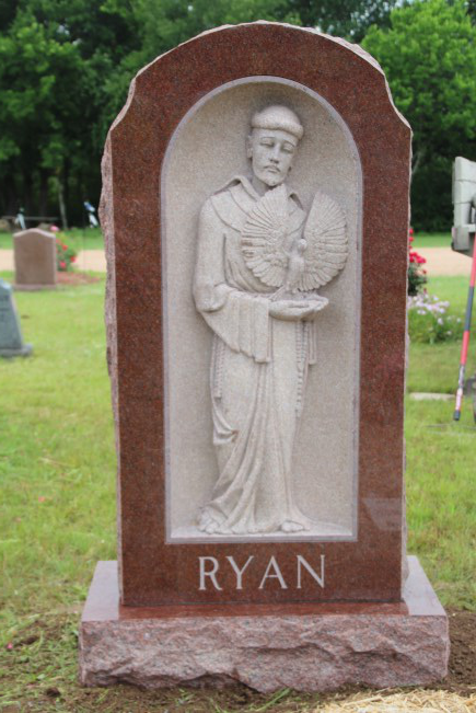 Hand Carved Monument, St. Francis