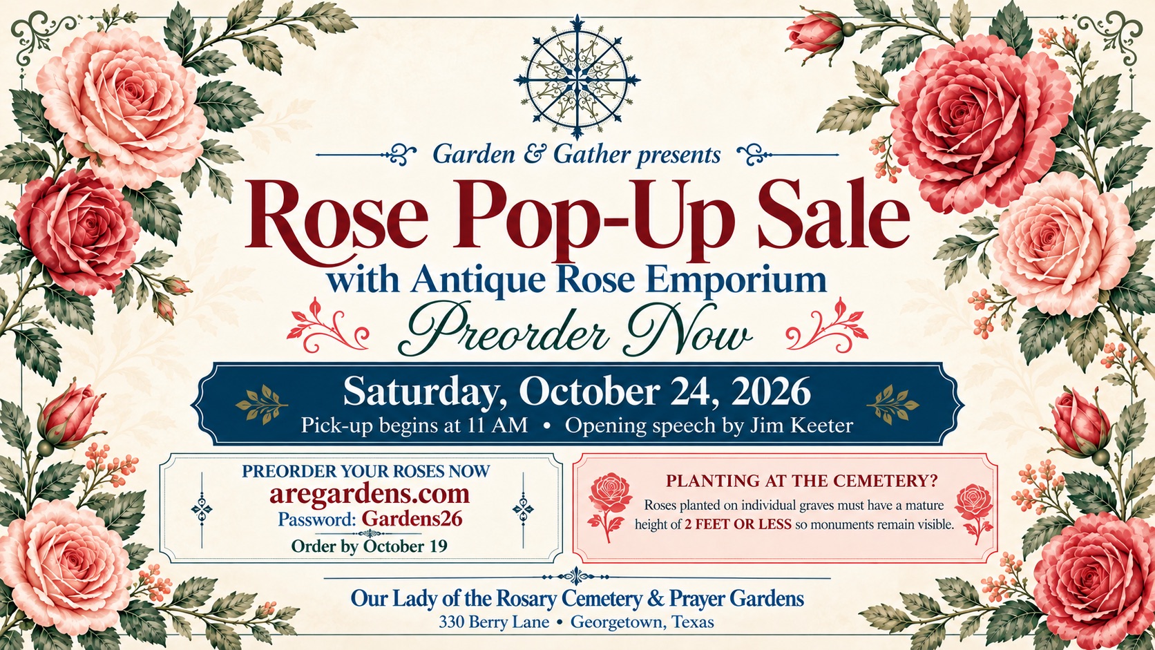 Rose Pop-Up Sale with Antique Rose Emporium